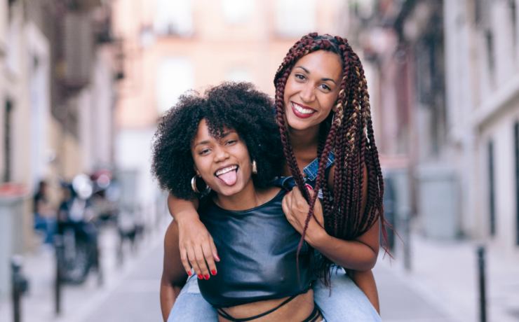 Happy African American Women